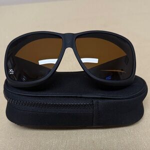 Cocoons Aviator (XL) Black Polarized Amber for over flex2fit